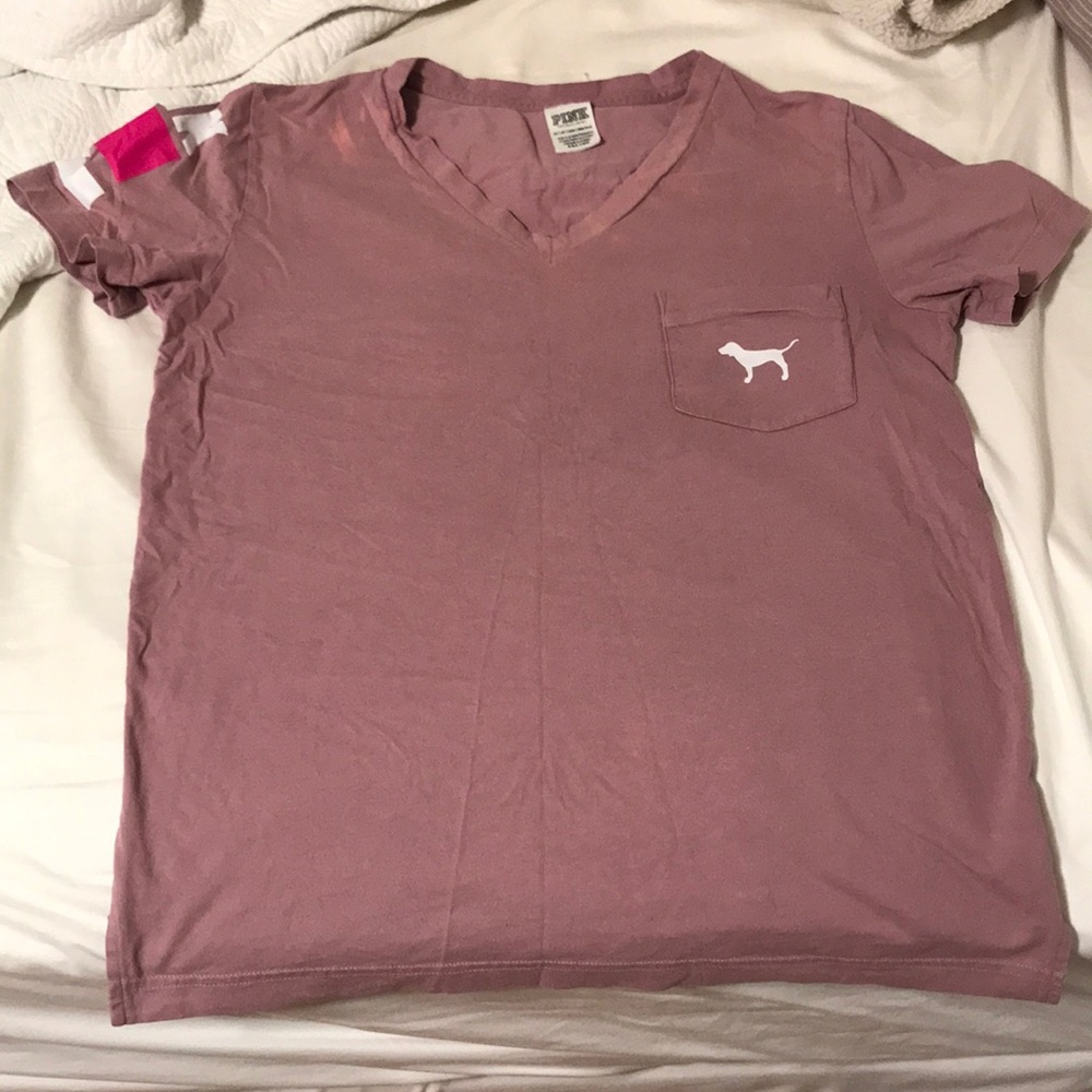 PINK v neck t shirt